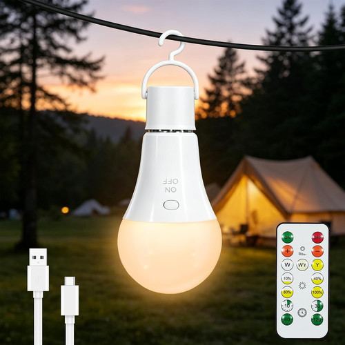Rechargeable light bulb - light,