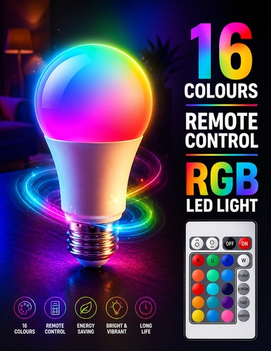 Rgb bulb led - bulb, light