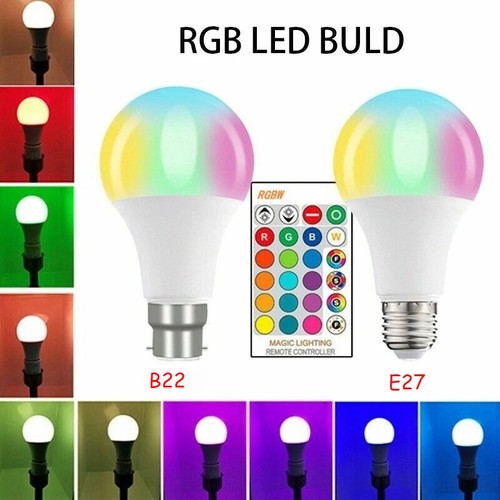 Rgb led light bulb - light, e27