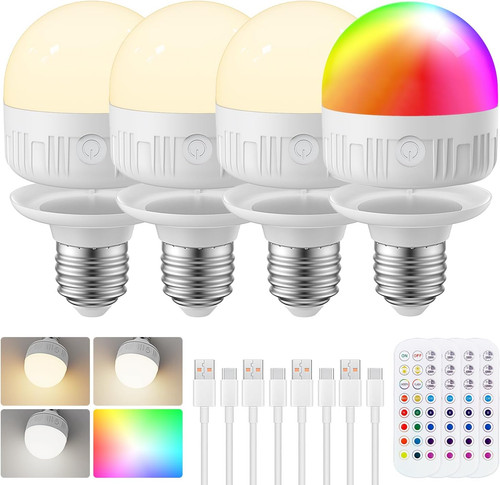 E27 rechargeable light bulb - rechargeable,