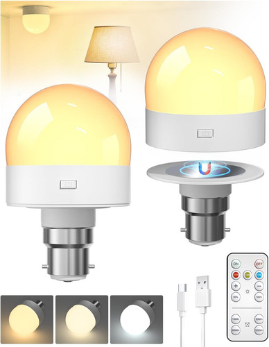Rechargeable light bulbs 2pcs - rechargeable,