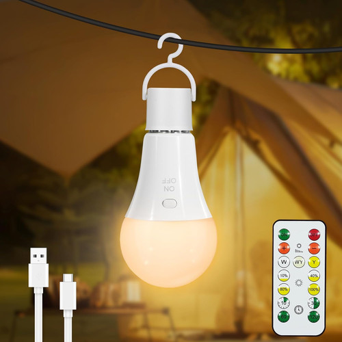Rechargeable light bulb with - bulb,