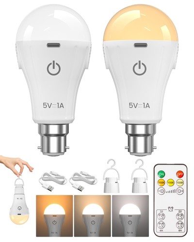 B22 rechargeable light bulb - b22,