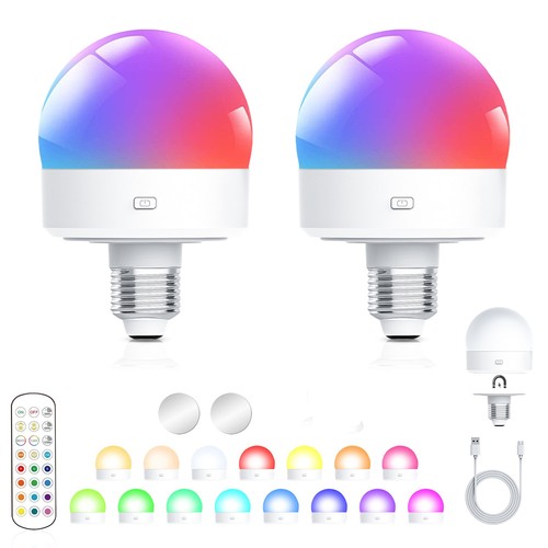 2pcs led rechargeable - 2pcs,