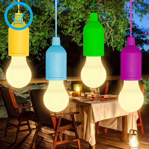 Pack pull cord light bulbs - 4,