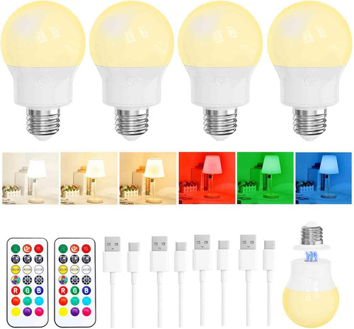 Led rechargeable light bulb - led,