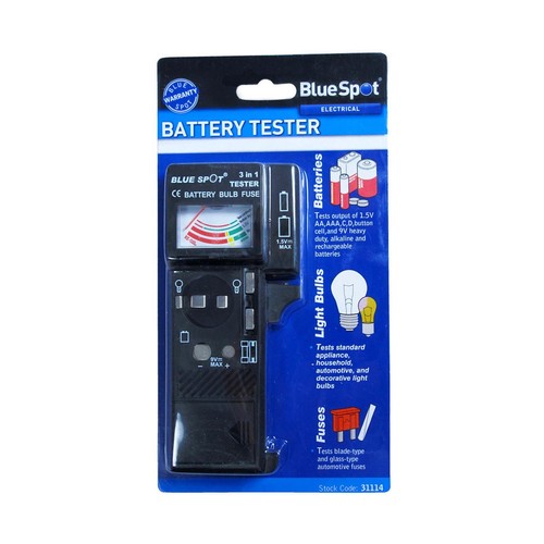 Bluespot battery bulb and fuse - and,