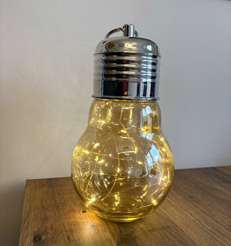Clear glass light bulb - light,