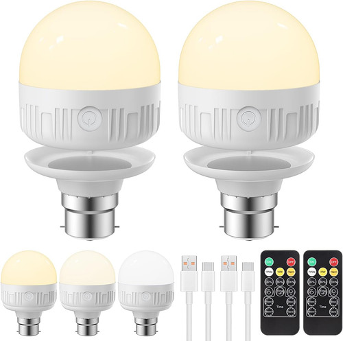B22 rechargeable light bulb - rechargeable,